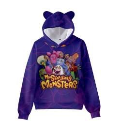 QJIRZB Anime Hoodie, My singing monsters Cosplay Pullover Unisex Paar Casual Sport Sweatshirt Cartoon Characters Outwear Hoodie für Jungen Mädchen, Typ 6, 100 cm von QJIRZB