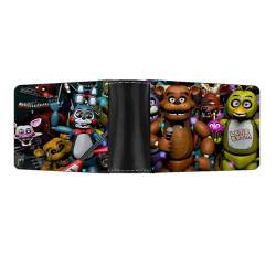 QKNTKF Anime FNAF Brieftasche Cartoon Designs Five Nights Game Cartoon Münzgeldbörse PU-Leder Multi Geldbörse für Spielfans Geschenke (Typ 8, 17CM * 15CM) von QKNTKF