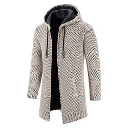 QLXYYFC Kapuze Wintermantel Herren gefüttert mit Stehkragen Steppjacke Winddicht Winterjacke Business Überzieher Schlank Freizeitjacke Wanderjacke Softshelljacke Kapuzenjacke outdoorjacke Übergangsjac von QLXYYFC