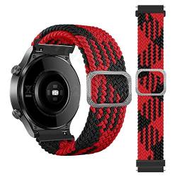 QPDRNC 20 x 22 mm Nylon-Geflecht-Ersatzbänder für Garmin Active/Venu 2/Vivoactive 4 3 3t/Venu2 Armband für Forerunner 745 Uhrenarmband, 20mm Width Strap, Achat von QPDRNC