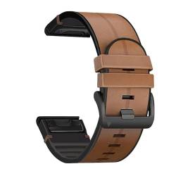 QPDRNC 22 mm 26 mm für Garmin Fenix 6/6X Lederarmband, Ersatz-Schnellverschluss-Uhrenarmband für Garmin Fenix 5/5 Plus/5X Smartwatch, XXXXXL, Achat von QPDRNC