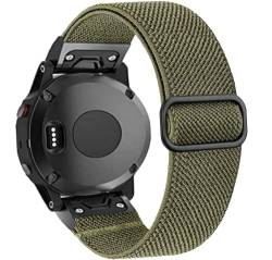 QPDRNC 22 mm Schnellverschluss-Uhrenarmband für Garmin Fenix 7, 6, 6Pro, 5, 5 Plus, 935, 945, S60, Epix Quatix5, Nylon, elastisches Armband, For Forerunner 935 945, Achat von QPDRNC