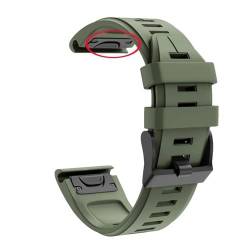 QPDRNC 26 22 mm Schnellverschluss-Smartwatch-Armband für Garmin Fenix 7 7X 6 6X Pro 5X 5 Plus 3HR D2 Enduro MK2i Delta PX Silikon-Handgelenkbänder, 22mm Fenix 6 6 Pro, Achat von QPDRNC