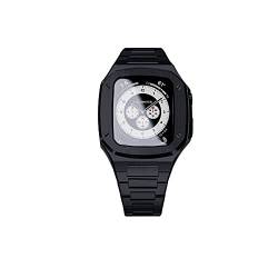 QPDRNC Edelstahl-Gehäuseband für Apple Watch Serie 8, 7, 6, SE, 5, 4, iWatch Band 45 mm, 44 mm, Metallabdeckung, Smartwatch-Zubehör, 44mm For 6/5/4/SE, Achat von QPDRNC