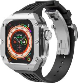 QPDRNC Uhrengehäuse aus Titanlegierung und Uhrenarmband, Upgrade-Kit, für Apple Watch Ultra 2 49 mm, RM-Stil, Herren-Metallrahmen, Ersatzband, für iWatch 2, 49 mm, For Ultra 49mm, Achat von QPDRNC