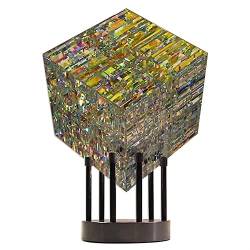 QPLAHANBUA 1 Satz Neue handgemachte Magik Chroma Cube Glasskulptur Dekoration magische Würfelstatue kann verwendet Werden for (Farbe: Blau, Größe: 8 x 8 x 8 cm) ZANLIIYIN (Color : Blue_6x6x6cm) von QPLAHANBUA