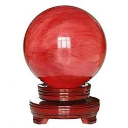 QPLAHANBUA 1 Stück Exquisite Kristallheilkugel Natürliche rote geschmolzene Steinkugel 250 mm Ornament Geeignet for Zuhause ZANLIIYIN von QPLAHANBUA