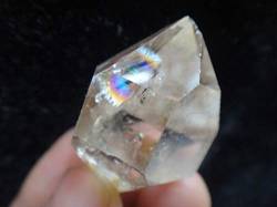 QPLAHANBUA 115 ct wasserklarer Quarzkristall Herkimer-Diamant mit tollen Regenbogenn ZANLIIYIN von QPLAHANBUA