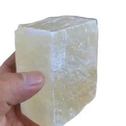 QPLAHANBUA 200–900 g natürliche transparente gelbe optische Calcit-Orange-Steine ​​und Rohe Edelsteinproben können verwendet Werden for (Größe: 400–500 g) ZANLIIYIN (Material : 300-400g) von QPLAHANBUA