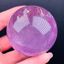 QPLAHANBUA Amethyst-Kristalle Natürliche Regenbogen-Amethyst-Kugel Poliert von (Size : 50-55mm) ZANLIIYIN von QPLAHANBUA