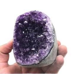 QPLAHANBUA Amethyst Kristalle Naturquarz Uruguay Amethyst Heimdekoration (Size : 100-200g) ZANLIIYIN von QPLAHANBUA