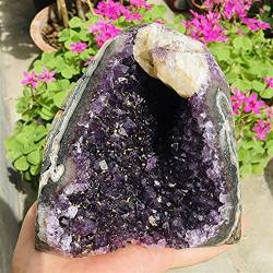 QPLAHANBUA Dekorativer Kristall, natürlicher Uruguay-Amethyst-Kristall, Stein, Exemplar, Heimdekoration, Kristall ZANLIIYIN (Color : 1.3kg) von QPLAHANBUA