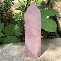 QPLAHANBUA Großer natürlicher Berg-Rosenquarz-Kristall, Spitzenstein, Reine Farbe, spiritueller Obelisk-Zauberstab, rosa Raumornamente, wunderschöner Kristall ZANLIIYIN (Material : 1.3-1.4KG) von QPLAHANBUA