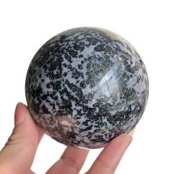 QPLAHANBUA Kristall Natürlicher Gabbro Jaspis Quarz Kugel Kristallkugel Massagesteine ​​Dekor ZANLIIYIN (Material : 35-45mm) von QPLAHANBUA