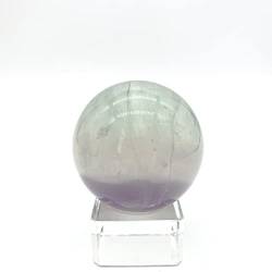 QPLAHANBUA Kristall Natürlicher Lavendel Fluorit Kristall Kugel Kugel Stein Poliertes Exemplar Dekor Wohndekoration Natürliche Kristalle ZANLIIYIN (Material : 45-55mm) von QPLAHANBUA