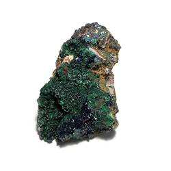 QPLAHANBUA Malachit-Kristalle 860 g Naturstein Malachit-Azurit-Exemplar Heimdekoration ZANLIIYIN von QPLAHANBUA