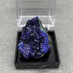 QPLAHANBUA Malachit-Kristalle Azurit und Malachit Symbiotische Mustersteine ​​und Kristalle Box: 35 mm (Farbe : 5) ZANLIIYIN (Color : 1 UK) von QPLAHANBUA