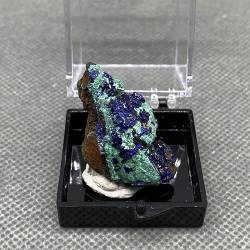 QPLAHANBUA Malachit-Kristalle Azurit und Malachit Symbiotische Mustersteine ​​und Kristalle Box: 35 mm (Farbe : 5) ZANLIIYIN (Color : 16) von QPLAHANBUA