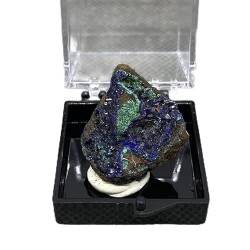 QPLAHANBUA Malachit-Kristalle Azurit und Malachit Symbiotische Mustersteine ​​und Kristalle Box: 35 mm (Farbe : 5) ZANLIIYIN (Color : 21) von QPLAHANBUA