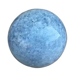 QPLAHANBUA Natürliche Blaue Calcit-Quarz-Kugel, Kristallkugel, schöner Kristall ZANLIIYIN (Material : 75-80mm) von QPLAHANBUA
