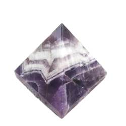 QPLAHANBUA Natürlicher Amethyst-Quarz-Pyramidenstein, Kristall, Feng Shui-Exemplare, wunderschöner Kristall ZANLIIYIN (Material : 6cm) von QPLAHANBUA