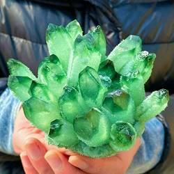 QPLAHANBUA Schöne grüne Quarzkristall-Cluster-Probenheilung, geeignet for zu Hause ZANLIIYIN (Material : 800-900g) von QPLAHANBUA