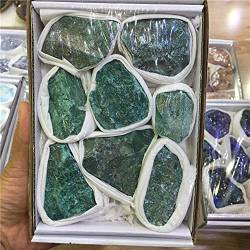 QPLAHANBUA for Natürliche Quarzkristalle Rohedelsteine ​​und Mineralien Heilrohsteine ​​als Geschenk ZANLIIYIN (Color : Green Jade) von QPLAHANBUA