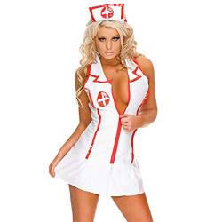 Damen-Reizwäsche Reizwäsche Sexy Rock Für Sex Frauen Krankenschwester Kostüm Süße Sexy Uniformen Versuchung Sexy Underwer Nachthemd - As_Shown_S von QPYUS