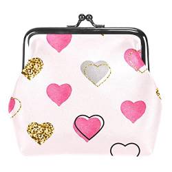 Bunte Liebe Valentinstag Schnalle Geldbörse Vintage Beutel Schnalle Clutch Tasche Kiss-Lock Wechselgeldbörse Floral Verschluss Geldbörsen für Frauen Mädchen, Mehrfarbig 14, Einheitsgröße, von QQIAEJIA