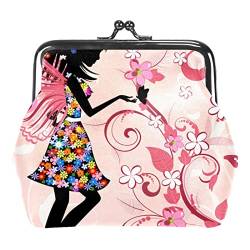 Cartoon Frühling Blumen Vögel Muster Schnalle Geldbörse Vintage Beutel Schnalle Clutch Tasche Kiss-Lock Wechselgeldbörse Floral Verschluss Geldbörsen für Frauen Mädchen, Mehrfarbig 07, Einheitsgröße, von QQIAEJIA