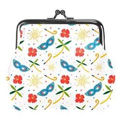 Feld Natur Pflanze Sonnenblume Sommer Schnalle Münze Geldbörse Vintage Beutel Schnalle Clutch Tasche Kiss-Lock Wechselgeldbörse Floral Verschluss Geldbörsen für Frauen Mädchen, Multicolor 08, von QQIAEJIA