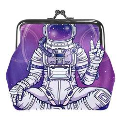 Galaxy Sternenhimmel Helle Planeten Sonne Schnalle Münzbörse Vintage Pouch Schnalle Clutch Bag Kiss-Lock Wechselgeldbörse Floral Verschluss Geldbörsen für Frauen Mädchen, Mehrfarbig 11, Einheitsgröße, von QQIAEJIA