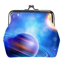 Galaxy Sternenhimmel Helle Planeten Sonne Schnalle Münzbörse Vintage Pouch Schnalle Clutch Bag Kiss-Lock Wechselgeldbörse Floral Verschluss Geldbörsen für Frauen Mädchen, Mehrfarbig 18, Einheitsgröße, von QQIAEJIA