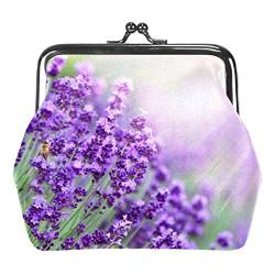 Lavendel Schnalle Geldbörse Vintage Beutel Schnalle Clutch Tasche Kiss-Lock Wechselgeldbörse Floral Verschluss Geldbörsen für Frauen Mädchen, Mehrfarbig 19, Einheitsgröße, Taschen-Organizer von QQIAEJIA