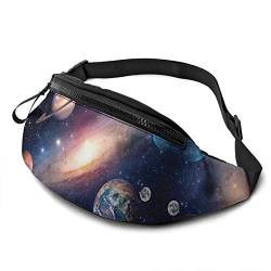 Mars Saturn Sonnensystem Planeten und Galaxien Bauchtasche Gürteltaschen für Damen & Herren, lässige Gürteltasche Umhängetasche mit verstellbarem Riemen für Outdoor Laufen Wandern von QQIAEJIA