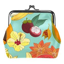 Sommer Aquarell Winkel Blumen Schnalle Münze Geldbörse Vintage Beutel Schnalle Kupplung Tasche Kiss-Lock Wechselgeldbörse Floral Verschluss Geldbörsen für Frauen Mädchen, Mehrfarbig 11, Einheitsgröße, von QQIAEJIA