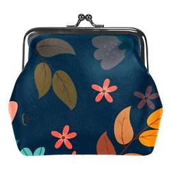 Sommer Aquarell Winkel Blumen Schnalle Münze Geldbörse Vintage Beutel Schnalle Kupplung Tasche Kiss-Lock Wechselgeldbörse Floral Verschluss Geldbörsen für Frauen Mädchen, Mehrfarbig 15, Einheitsgröße, von QQIAEJIA