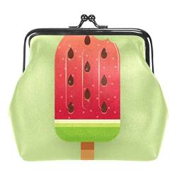 Wassermelone Popsicle Sommer Grün Münze Geldbörse Tasche Kleingeld Pouch Geschenke für Frauen Kinder Mädchen Schlüsselhalter, Mehrfarbig 13, Einheitsgröße, Taschen-Organizer von QQIAEJIA