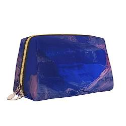 Beauty Grand Canyon Make-up-Tasche aus Leder, große Kapazität, Reise-Kosmetiktaschen, Öffnung, Make-up-Tasche, tragbar, wasserdicht, Kulturbeutel für Frauen und Mädchen, Kosmetik-Organizer, weiß, von QQLADY