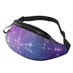 Magic Space Bauchtasche für Herren und Damen, verstellbarer Gürtel, lässige Brusttasche, Bauchtaschen für Reisen, Sport, Laufen, Wandern, Hüfttaschen, Schwarz , Einheitsgröße von QQLADY