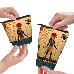 QQLADY Sun Old Egyptian Timeless Grace Standing Pencil Case Pen Holder Pop up Pencil Pouch Stationery Pouch Stationery Pen Case Pen Pouch Pencil Holder Stationery Organizer for Office Women Men, von QQLADY