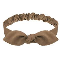 Weiche Haarbänder für Damen, einfarbig, Vintage-Stil, Kreuzknoten, elastische Haarbänder, Turban-Bandana, Mädchen, Haarschmuck, S5 von QQYG