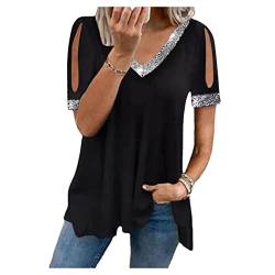 Frauen mit Kurzarmigem T-Shirt T-Shirt Feste Farbmode Trägerloser T-Shirt Top-t-shuses Blusen von QREXVOG