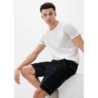 QS Jeansshorts Loose Fit: Bermuda aus Denim Label-Patch von QS