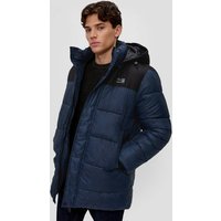 QS Langmantel Steppjacke in Colour Blocking-Optik Artwork von QS