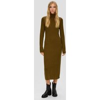 QS Maxikleid Midikleid aus Feinstrick Label-Patch von QS