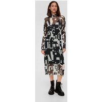 QS Minikleid Midikleid mit All-over-Print aus Mesh von QS