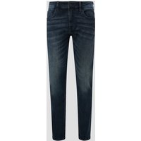 QS Stoffhose Jeans Rick / Slim Fit / Mid Rise / Slim Leg Waschung, Label-Patch, Destroyes von QS