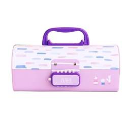 QSCTYG Federmäppchen Creative Pencil Box Multifunktional mit Code Lock Federmäppchen mit großer Kapazität for Jungen Mädchen Schule Schreibwaren Tragbares Büro 64 (Color : B) von QSCTYG