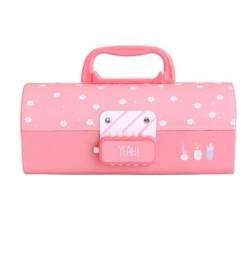 QSCTYG Federmäppchen Creative Pencil Box Multifunktional mit Code Lock Federmäppchen mit großer Kapazität for Jungen Mädchen Schule Schreibwaren tragbar 64 (Color : J) von QSCTYG